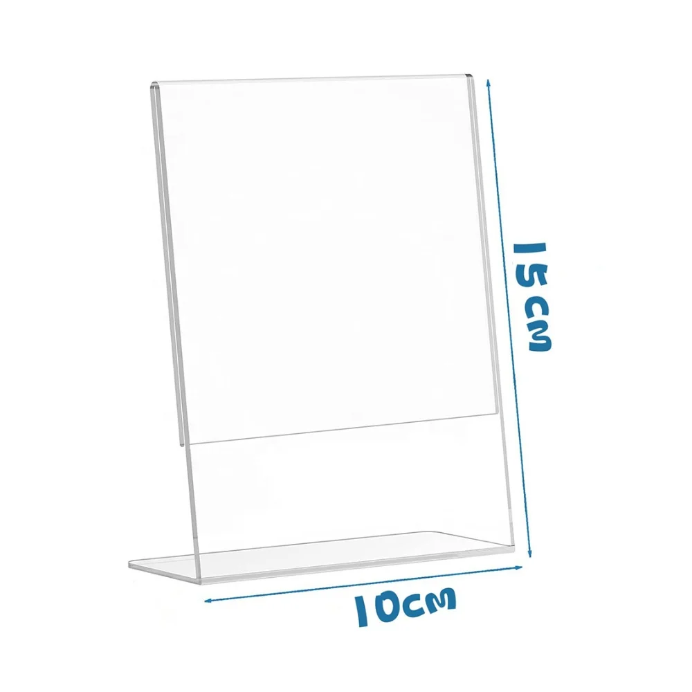 4x6 Table Advertising Display Stand Transparent Vertical Acrylic Sign ...