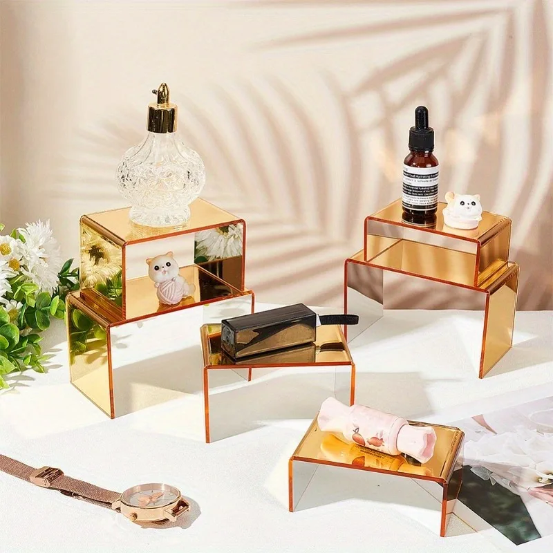 Product Stand, Jewelry Display Riser Shelf Showcase Fixtures for Dessert Cupcake Candy Figure, Acrylic Display Risers details