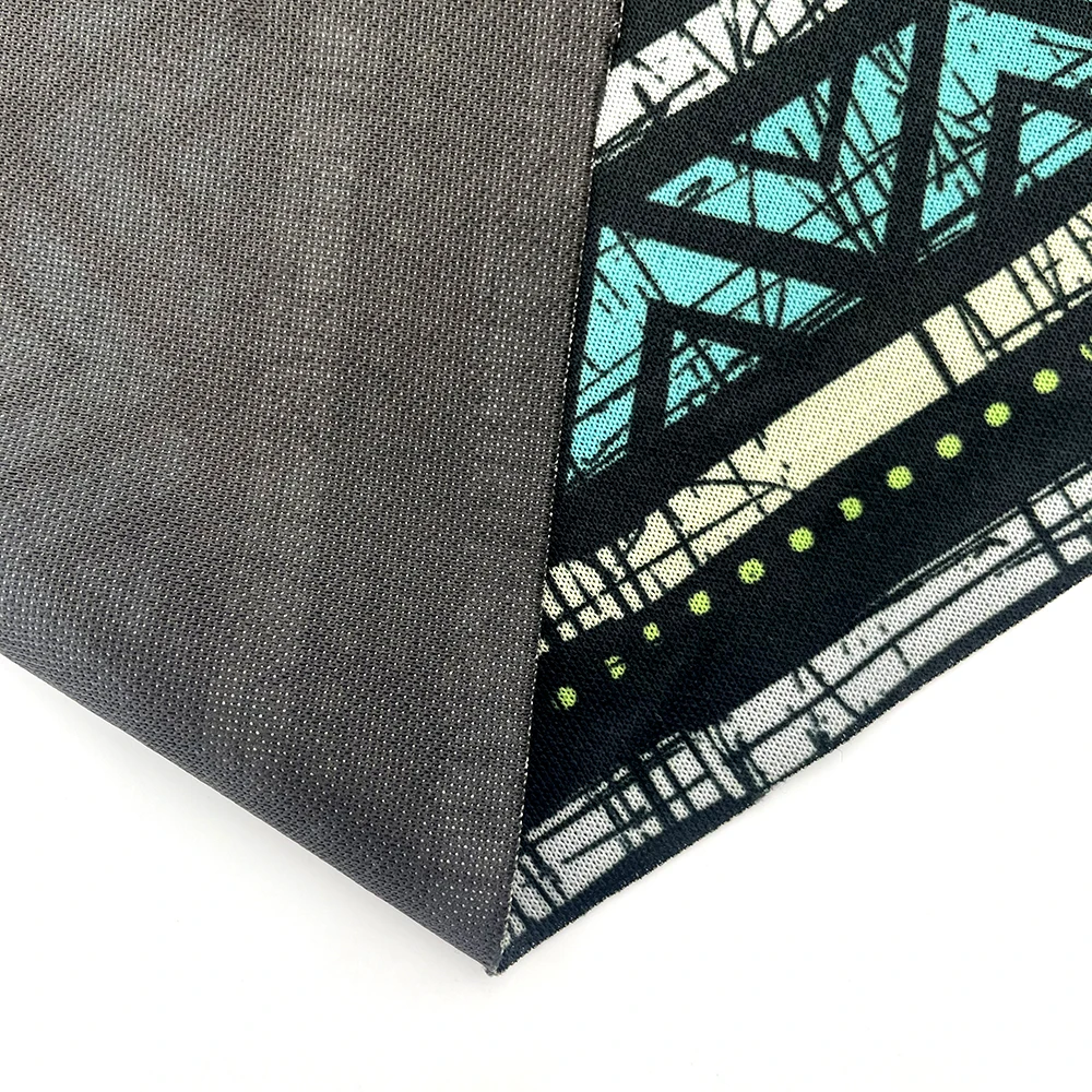 Экологичная ткань из бамбукового волокна для платья, дизайнерские подгузники из бамбукового волокна с геометрическим принтом, Бамбуковая ткань для одежды