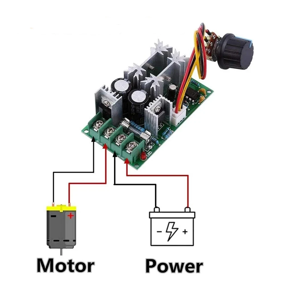 Speed Controllers Regulators, 1200W, 20A, PWM, 10V-60V - detail 2