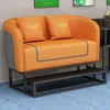Love sofa (orange - heightened with footrest)