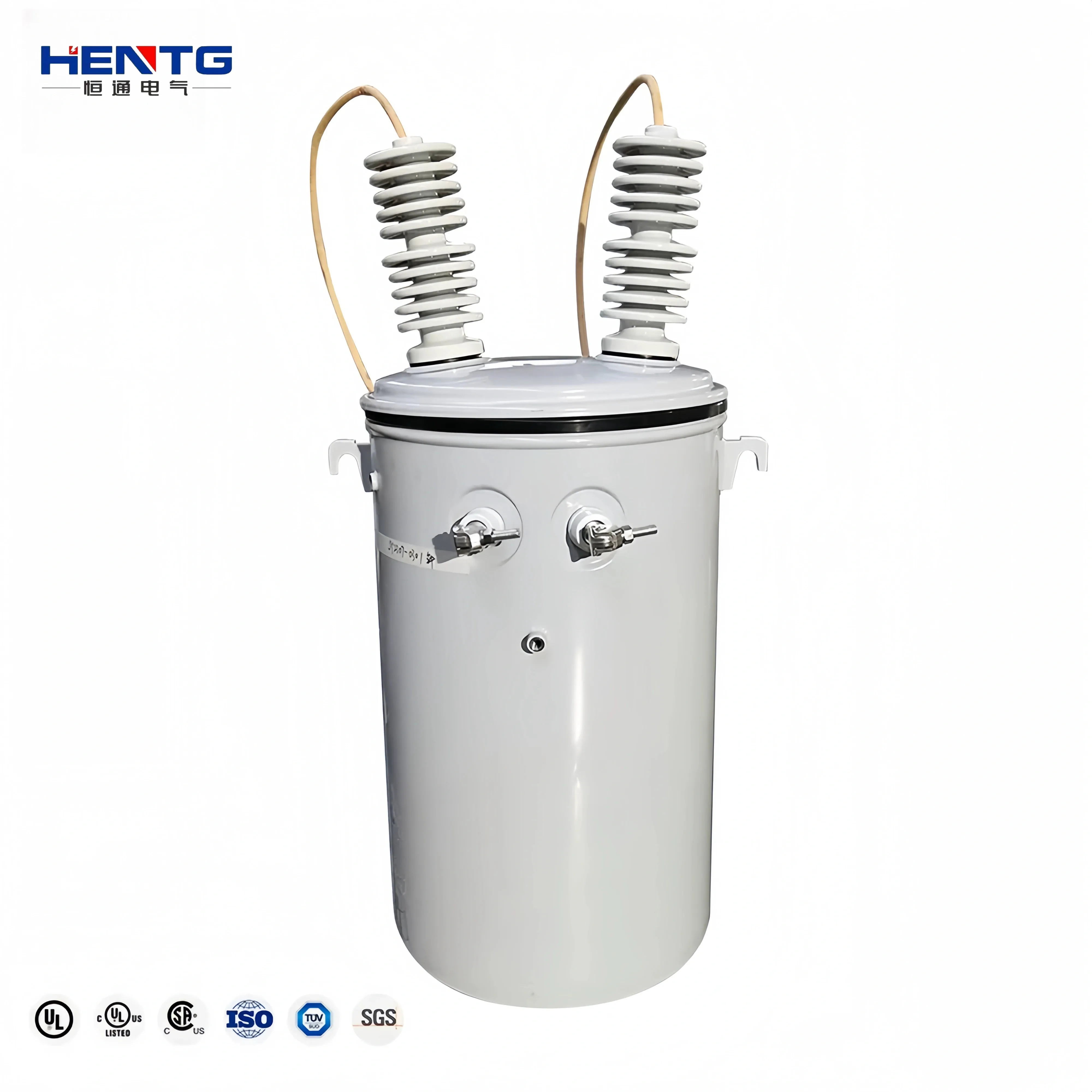 100 Kva Pole Mounted Distribution Transformer 1/2 High-Voltage Bushing with 380V 24V 36V Output VOLTages
