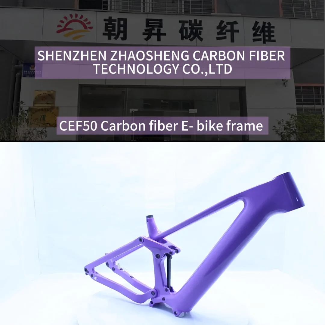 Carbon T800 29er Full Suspension Ebike Frame Bafang M820 Bafang Carbon