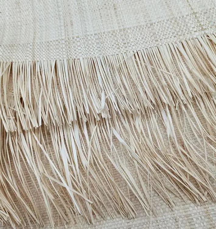 2107083-58*160cm natural raffia grass braided cloth