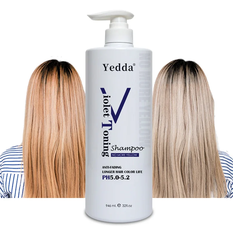 
Anti-fade purple or violet color shampoo for blonde and brown hair 