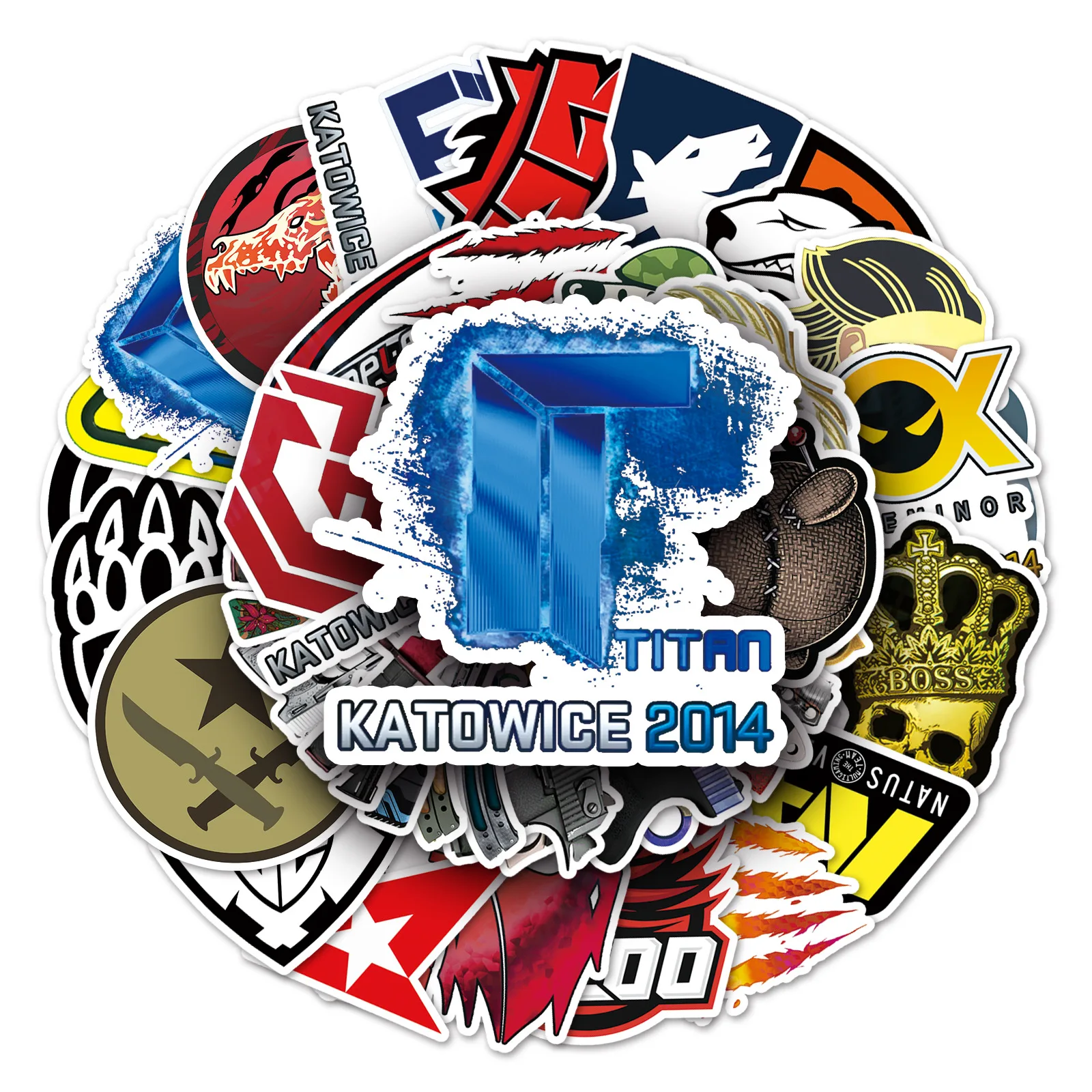 50pcs Cool Shooting Game Logo Weaponry Knife Csgo Sticker Buy Csgo