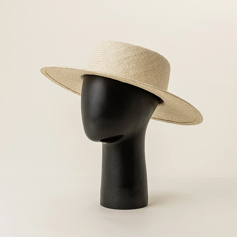 Summer Sun Protection Floppy Straw Beach Hat Luxury Toquilla Straw
