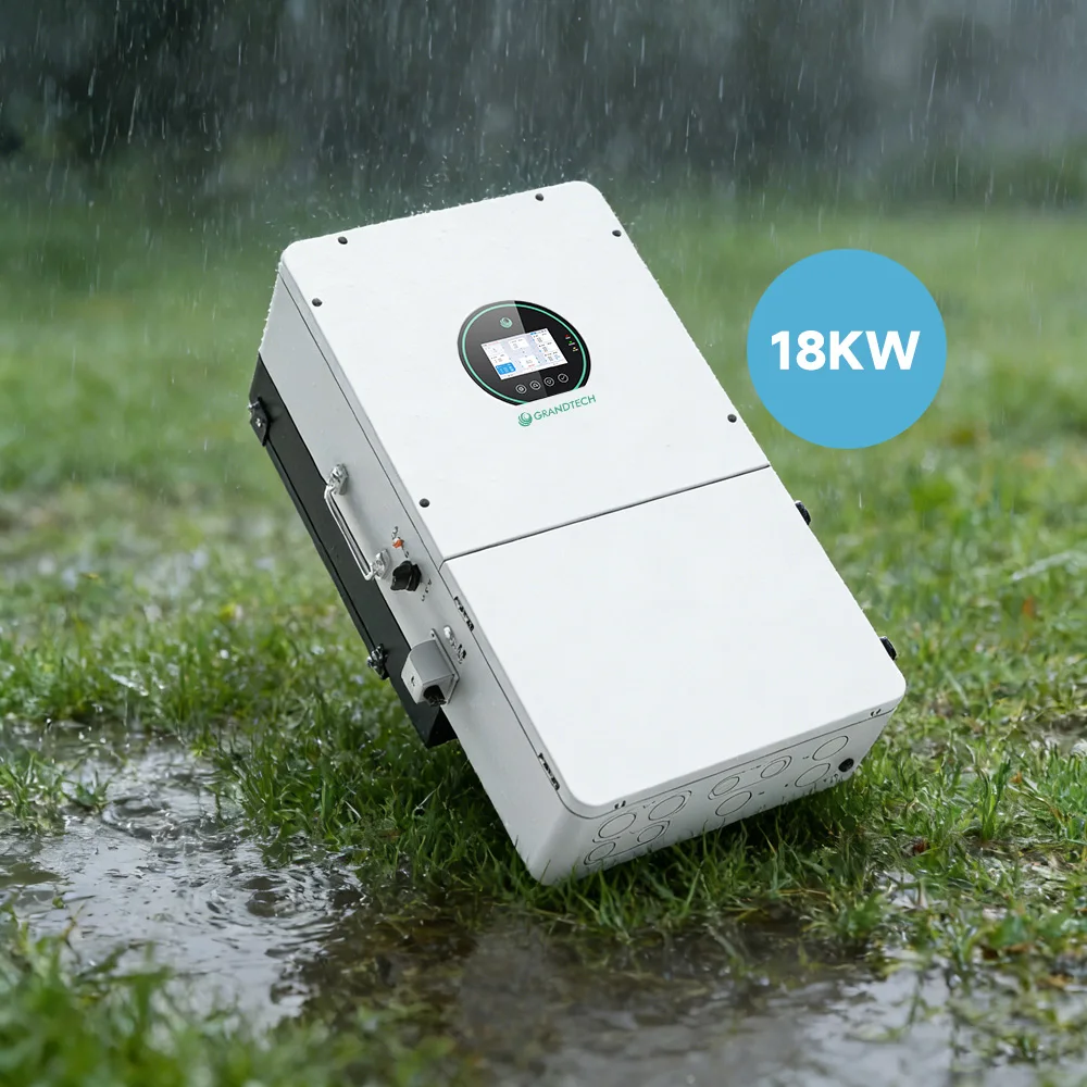 Versione americana dell’inverter ibrido a fase divisa 120 V / 240 V da 18 kW GTHB51180US2P-02 – Inverter solare da 18 kW, 15 kW e 16 kW per uso domestico con batteria