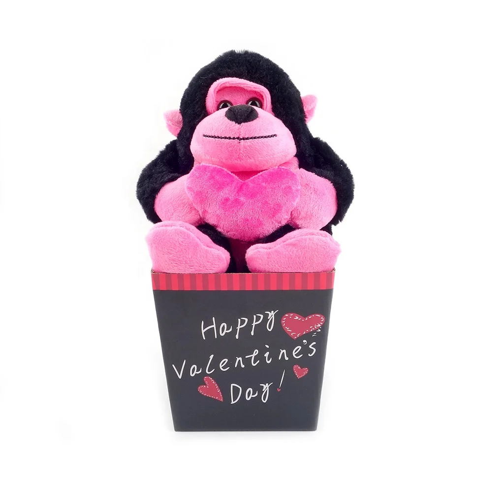 
 Плюшевый медвежонок в подарок на день Св. Валентина  