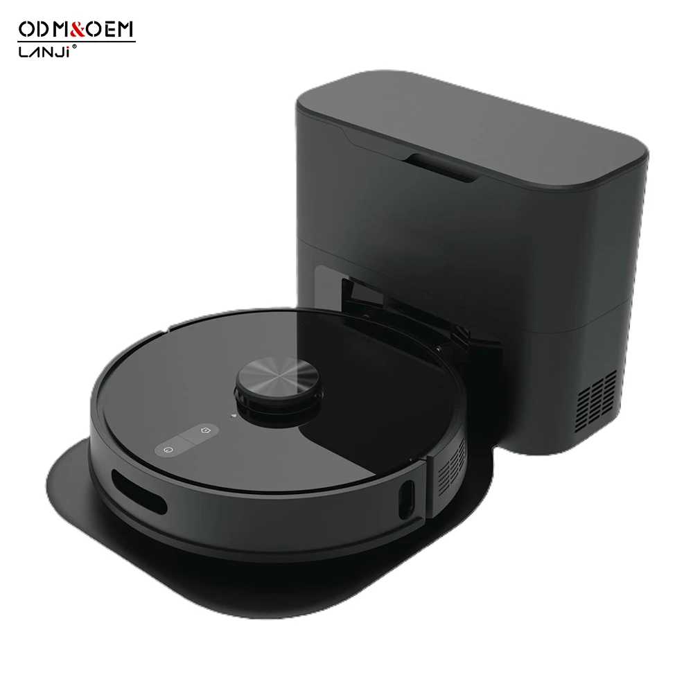 Smart Robot Vacuum Mopper Strong 5000Pa Suction APP/WiFi Controlled Auto-Dust Collection Station Wet Dry Cleaning for Pet EU