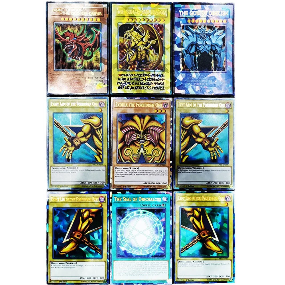 Yugioh Rare Flash Cards Yu Gi Oh Game Paper Cards Kids Toys Girl Boy Collection Cards Christmas