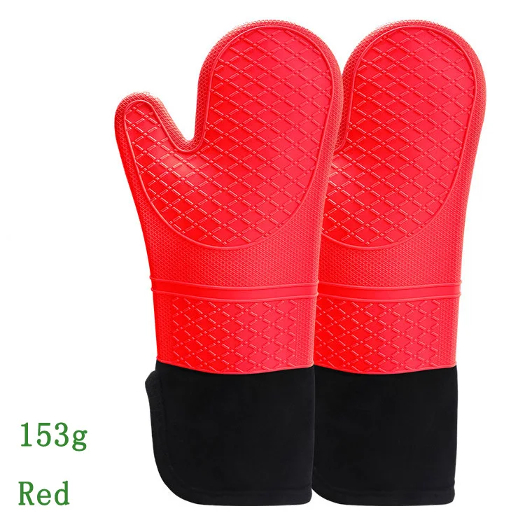 Hot Selling Custom Design Oven Mitt Glove Origin Certificate BBQ Grill Silicone Extra Long Silicone Heat Resistant Oven Gloves details