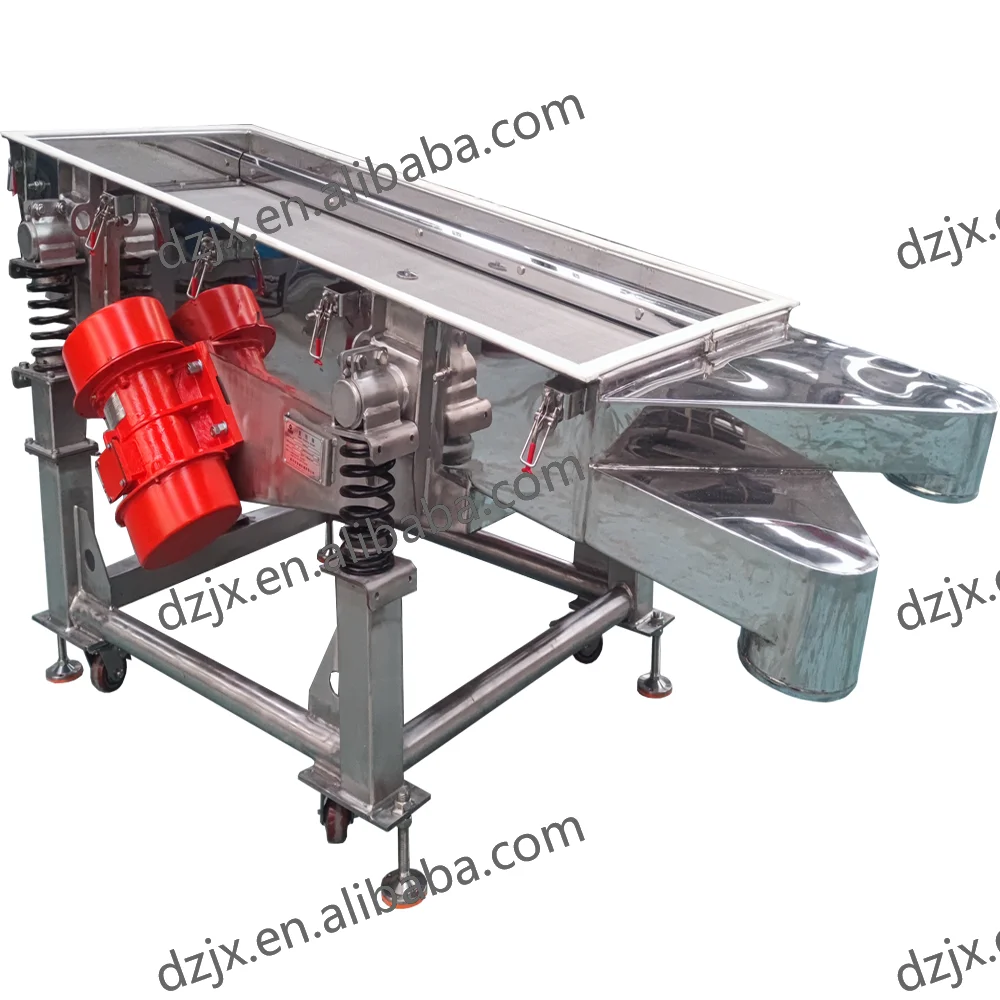 DZJX  Industrial Automatic Linear Vibrating Screen Sieve Machine Machine India for Sand Rapeseed Flour Powder