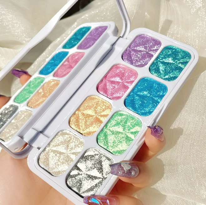 Без логотипа, индивидуальный хайлайтер, макияж, пудра, палитра, частная этикетка, хайлайтер, палитра