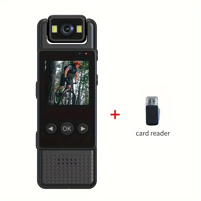 Screen H82 Portable Back Clip Audio Video Recorder Camera With Starlight Night Vision Action Body Worn Camera