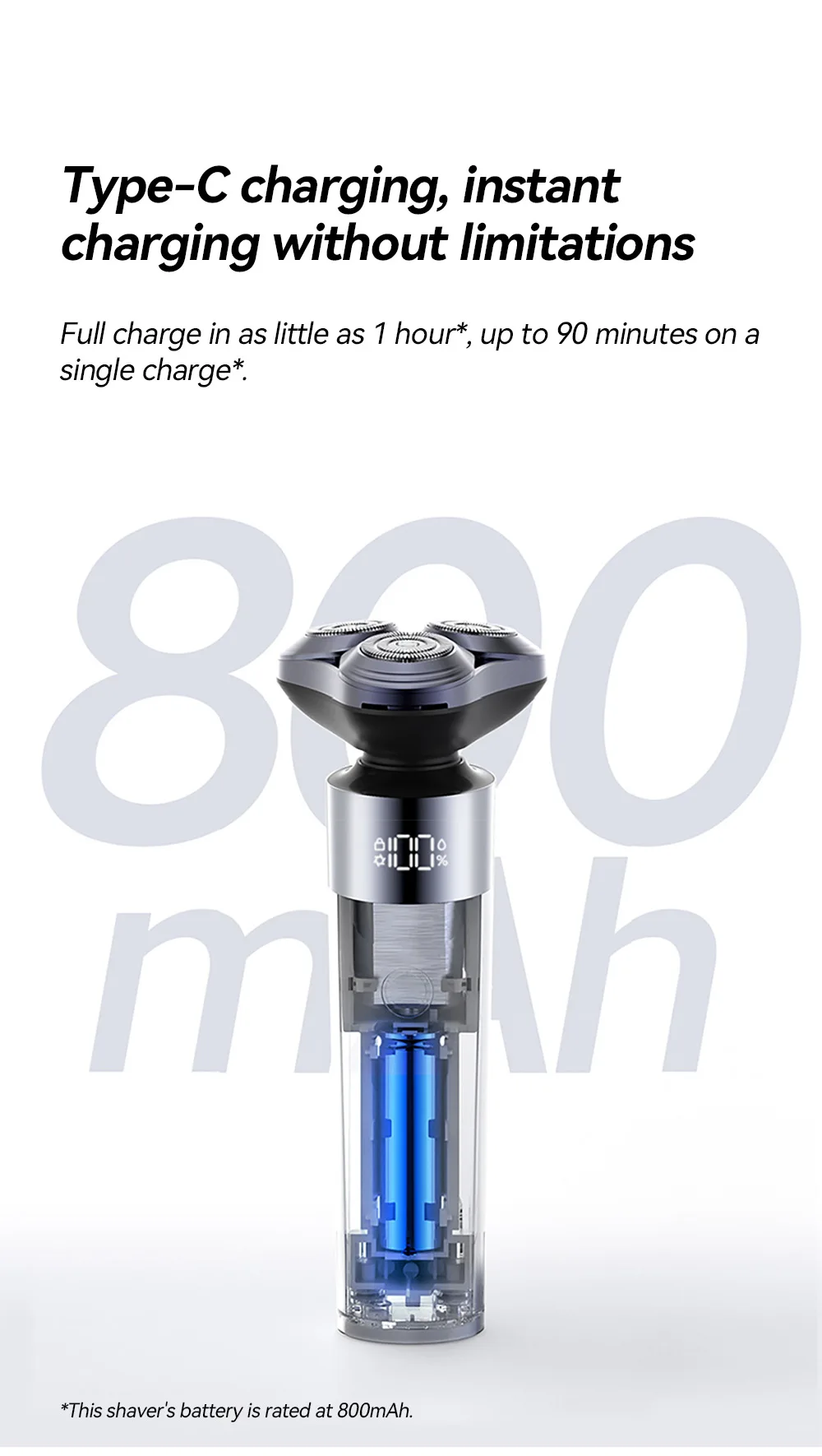 Xiaomi Mijia Electric Shaver S302 Men's Full Body Water Wash Ultra Long Endurance Portable Shaver CN Version