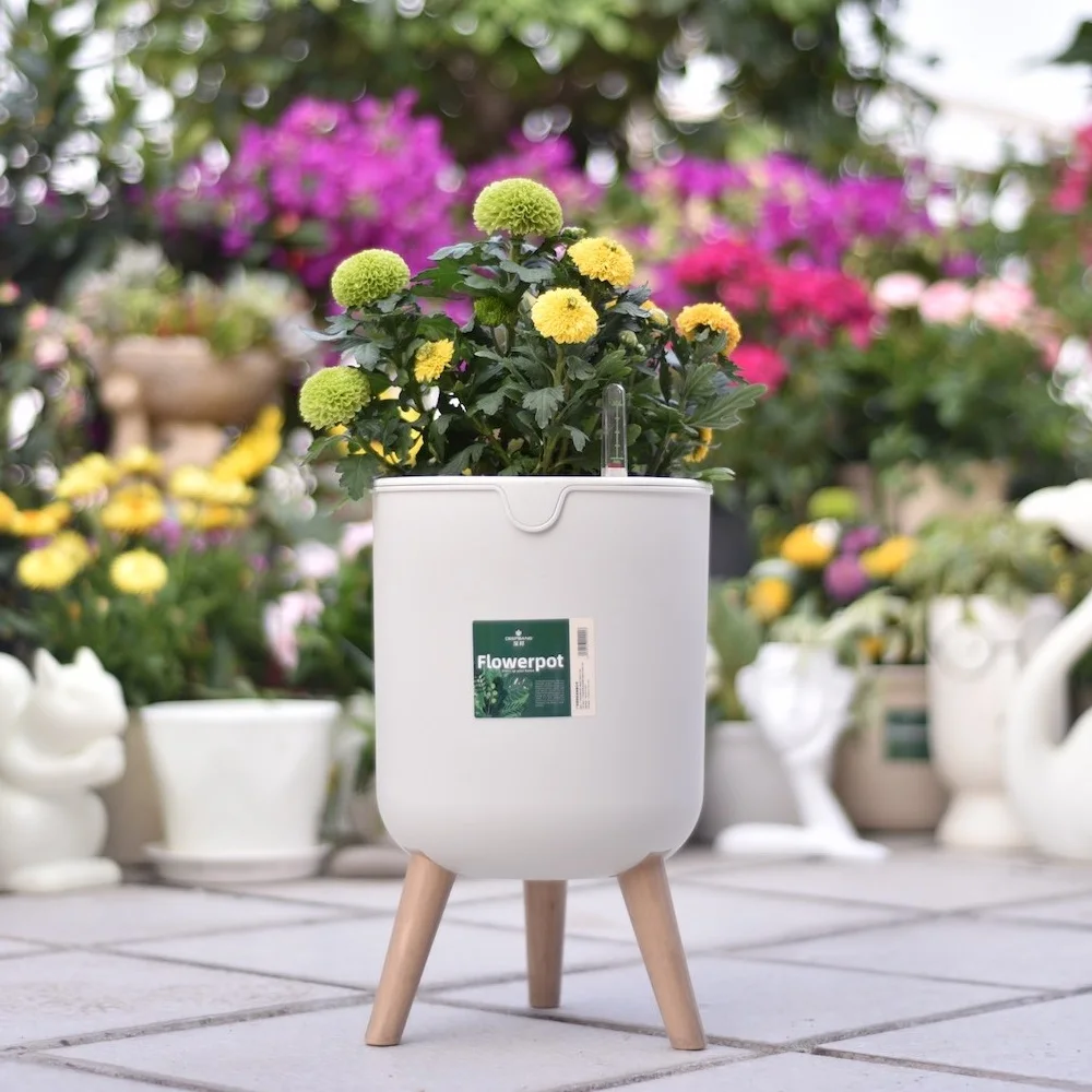 Deepbang Manufacturer Wholesale Automatic Watering Plater Self Watering  Flower Pot Outdoor Balcony Flower Pot Bonsai