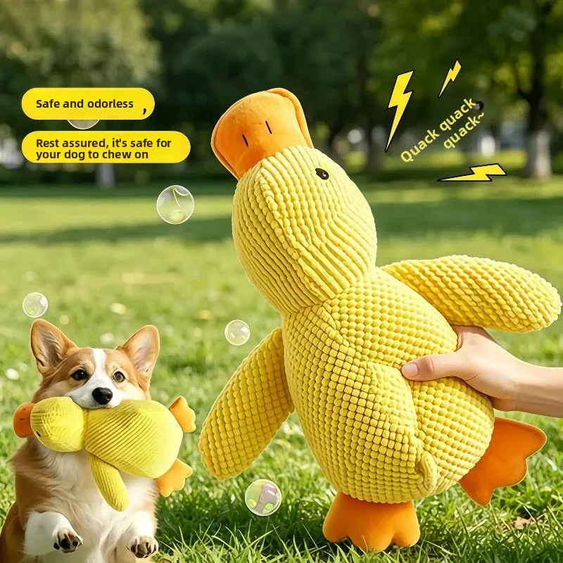 Factory Wholesale Cute Cartoon Dog Toys Chew-resistant Squeaky Self-amusing Boredom-busting Plush Toy Set; Pet Supplies