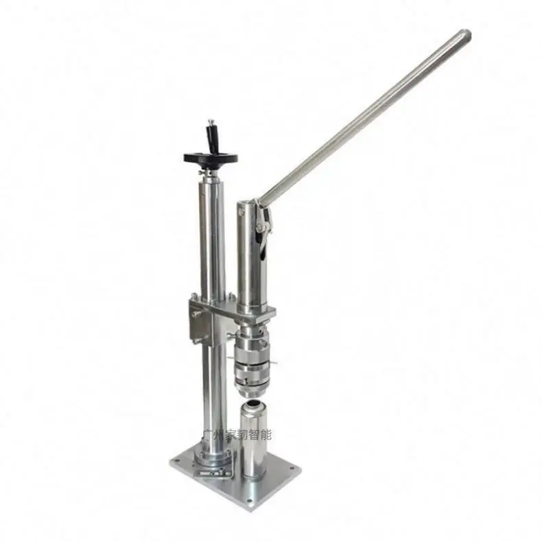 TEBAK High Quality Aerosol Filling Crimping Machine Spray Paint Sealer Aluminum Tin Capping Manual Aerosol Cans Sealing Machine