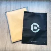 One side frosted & ons side black zipper bag