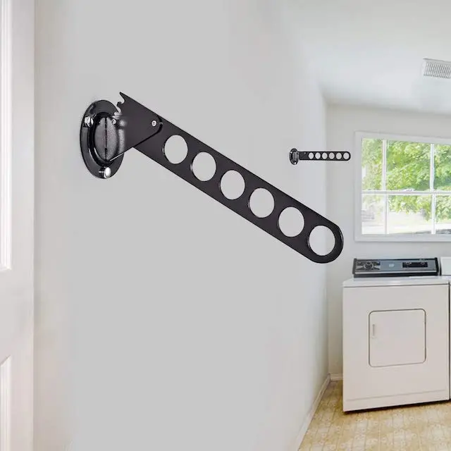 Wall Mounted Stainless Steel Clothes Drying Rack Towel Hanger Oem