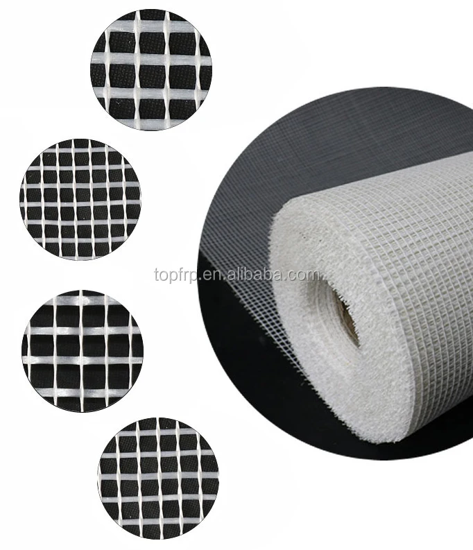 5*5mm Alkali Resistant GRC Fiberglass Mesh Cloth for Walls