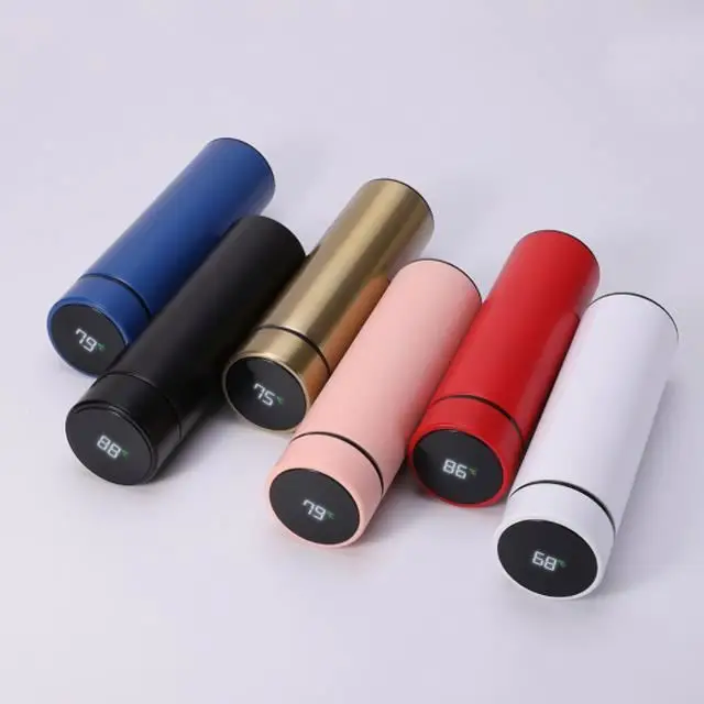LED Smart Temperature Sublimation Tumbler Smart Water Bottle Reminder