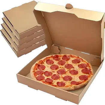 2024  Custom Food Kraft Paper Box pizza box custom food pizza box with logo