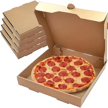 2024 Hot Sale Bento Disposable Takeaway Boxes Custom Food Kraft Paper Box pizza box