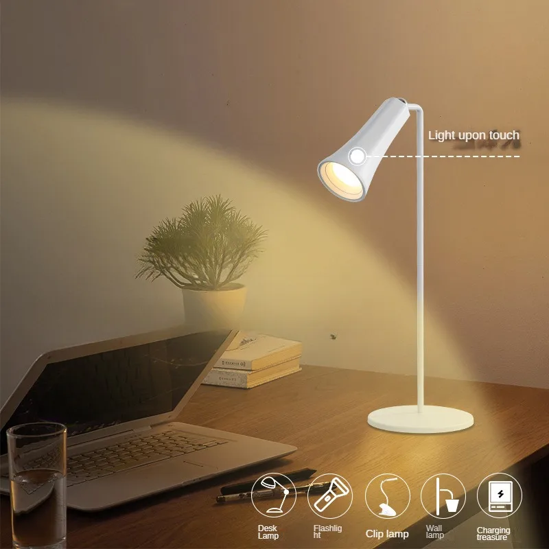 Portable Rechargeable LED Desk Lamp Magnetic Reading Light