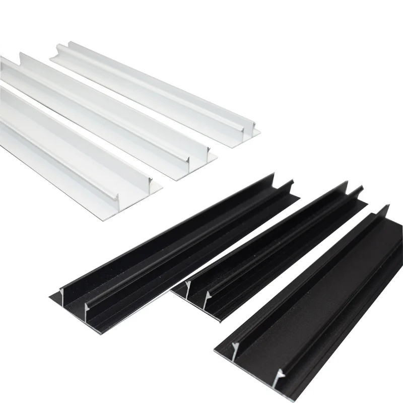 Fast Shipping Double T-shaped Aluminum Decorative Strip Gypsum Board Ceiling Black Shadow Joint Line for Living Room