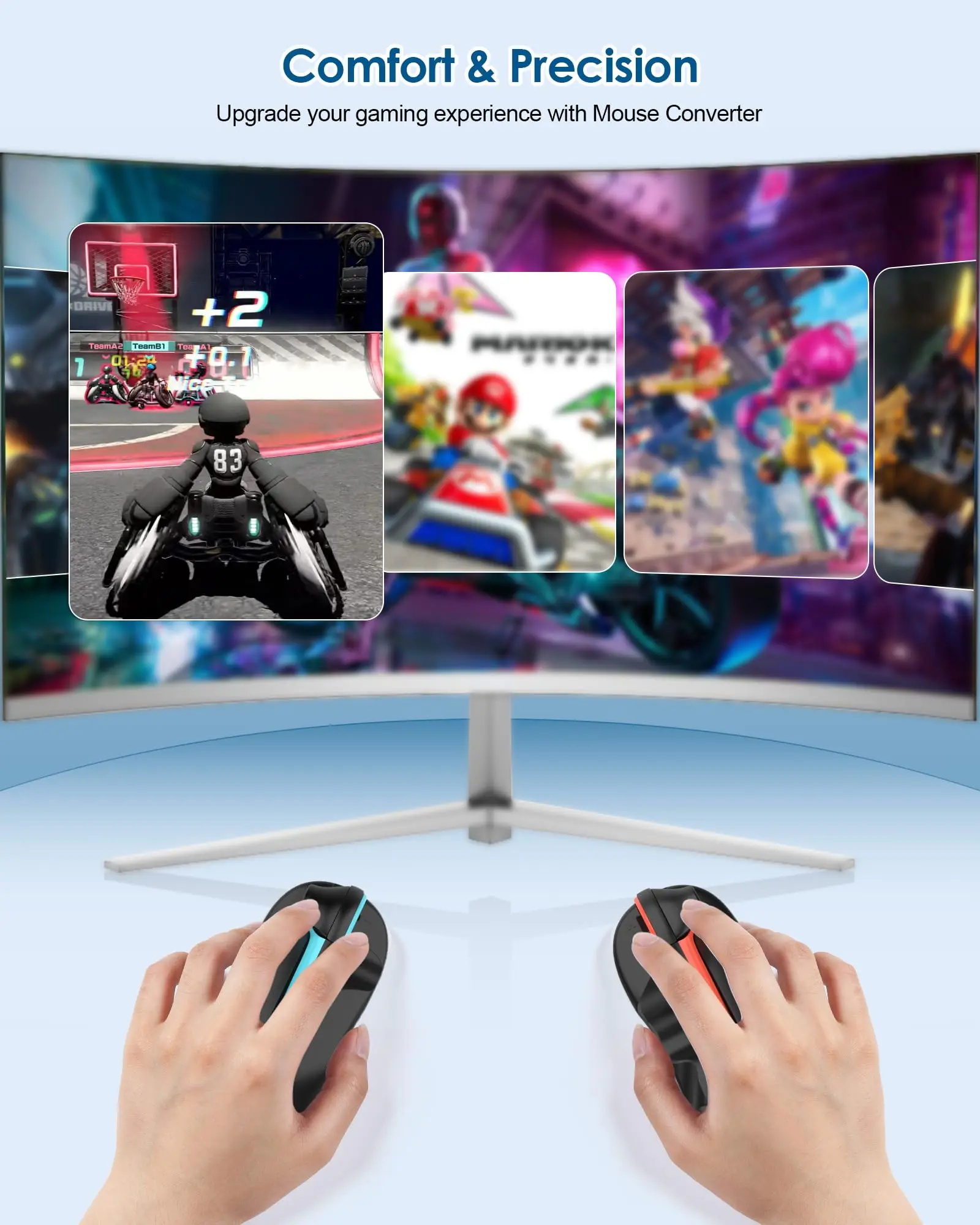 product gaming controller mouse for joy con 2 hand grips mini portable mice for drag x drive game accessories for switch 2-8