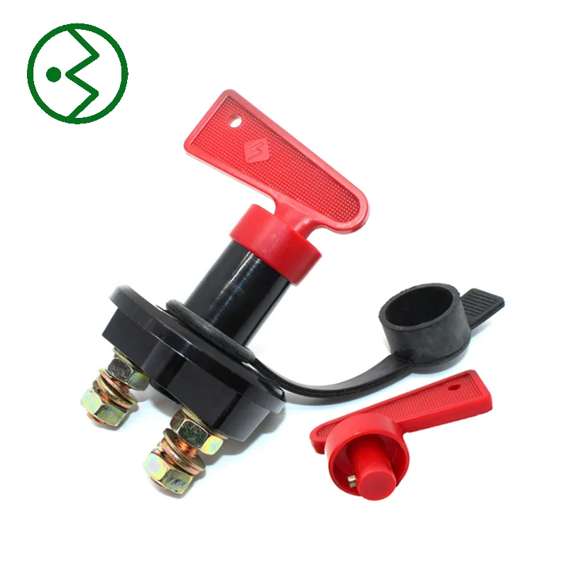 Top Post Battery Disconnect Switch 6V 12V 24V Battery Cut Off Switch for Trucks Cars Autos Boats RV ATV Vehicles Battery Master Switch 