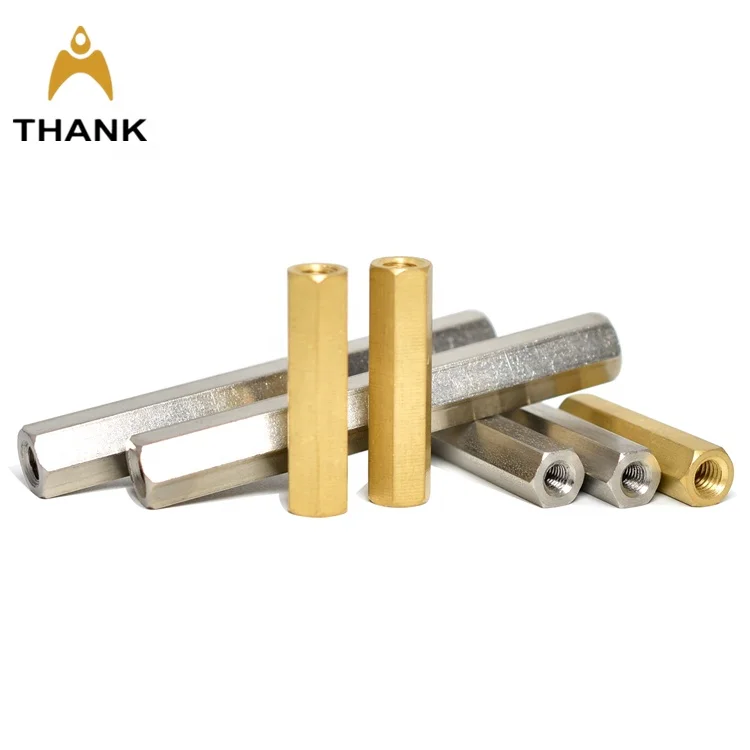 Right and Left Hand Threaded Hex Coupling Nuts Stainless Steel Brass Hexagon Fine Long Nut M3 M4 M5 M6 M8 M10 M12 1.25 3/8 5/8