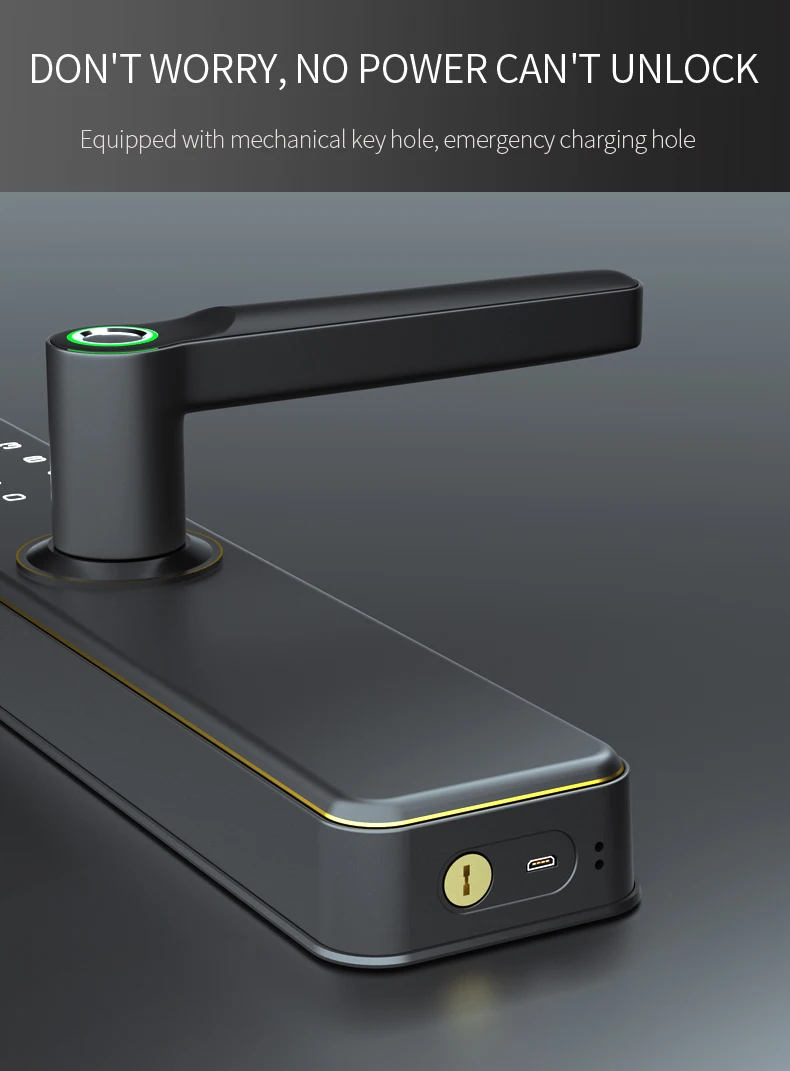 Keyless Entry Rfid Door Lock Door Finger Print Electric Door Lock