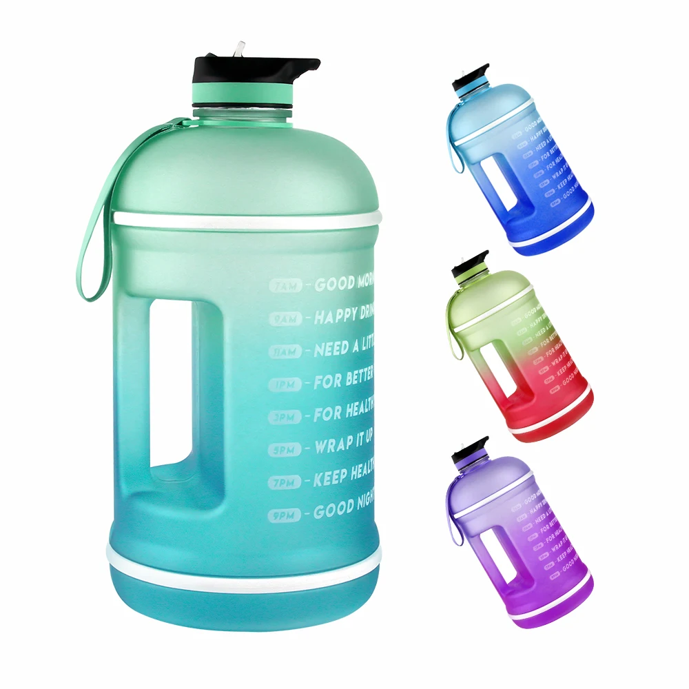 Buy Wholesale China 1 Gallon Water Bottle Creative Gradient Petg Plastic  Portable Sports Big Water Bottle & 1 Gallon Water Bottle at USD 9.6