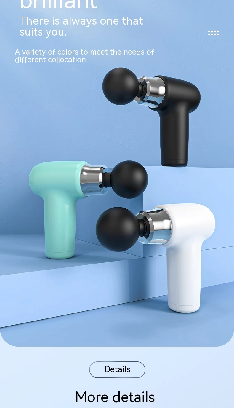 Mini Wireless Massage Gun Fascial Muscle Massager  Fascia Gun
