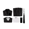 Uniforme scolastica a righe nere
