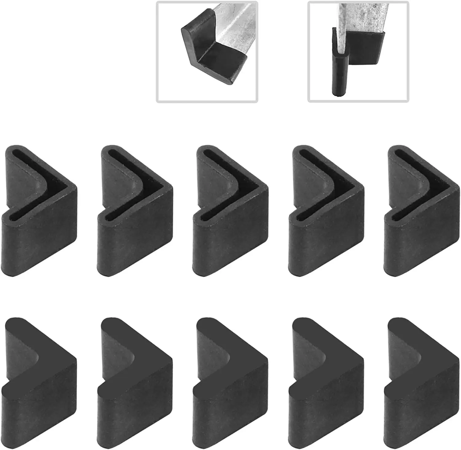 Leg Protector/Anti Slip Triangle Foot Caps for Metal Leg/Bed Frame