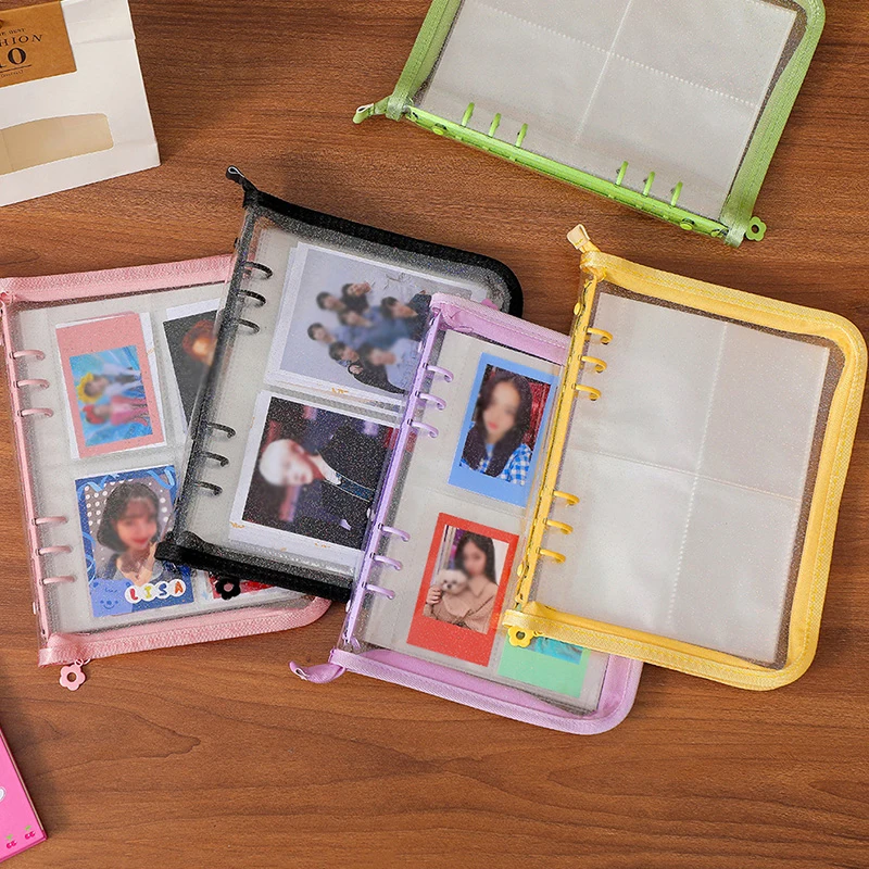 A5 молния связующего фото обложки альбома и внутренняя страница фотокарточек собирать книга открытки Органайзер журнал записная книжка школьные канцелярские принадлежности