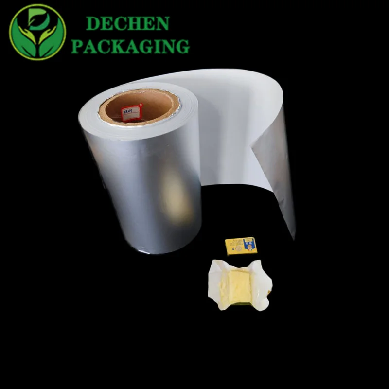 Papel de aluminio laminado, papel de aluminio, papel kraft, embalaje de papel de mantequilla