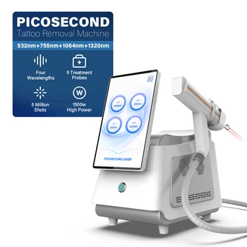 Perfectlaser New 532nm 755nm 1064nm 1320nm Nd Yag Picosecond Laser Price 1500W Portable Q Switched Pico Laser Tattoo Removal