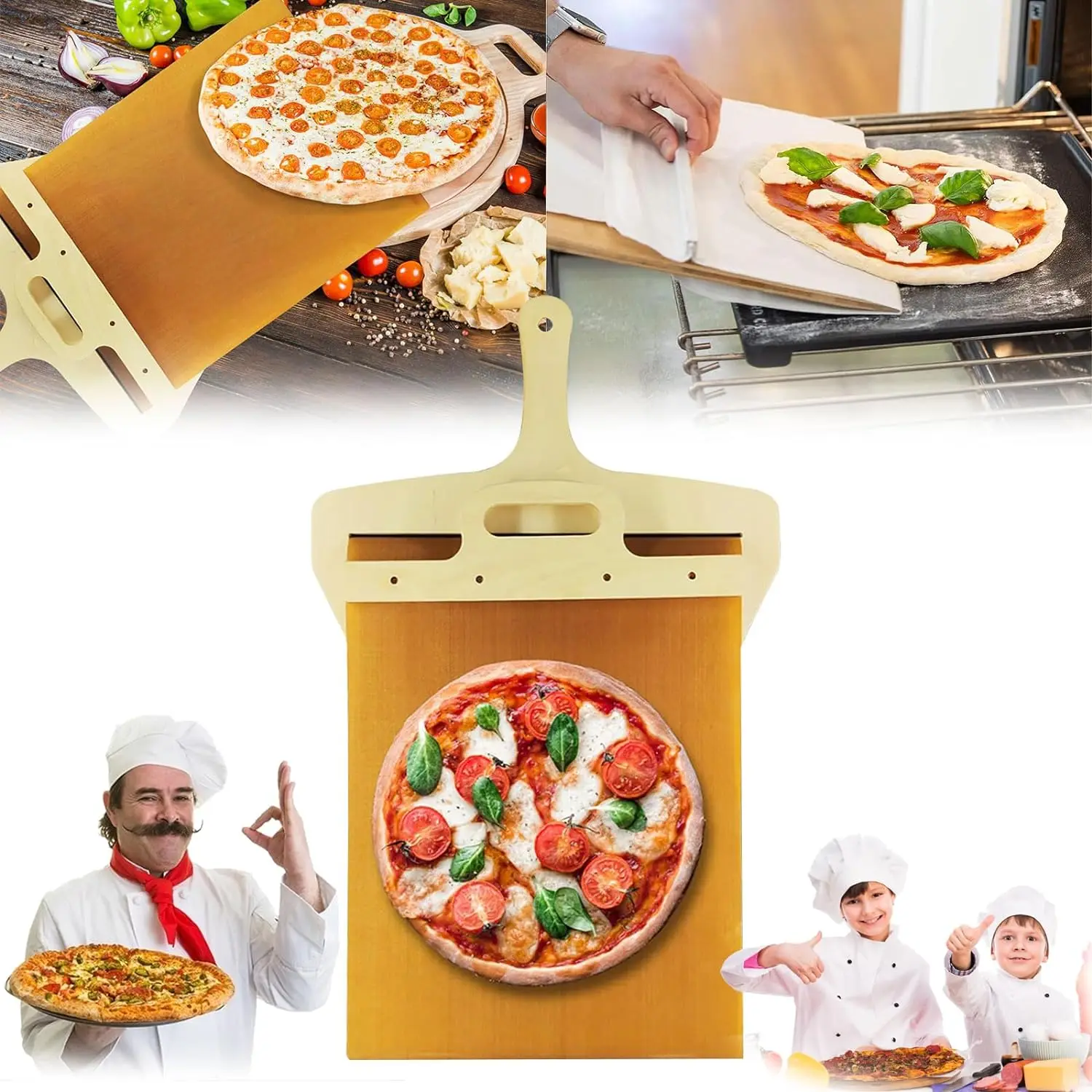 Sliding Pizza Peel Pala Scorrevole Pizza Paddle With Handle Sliding ...