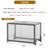 Gray-framed aquarium-bare tank-gray frame cover