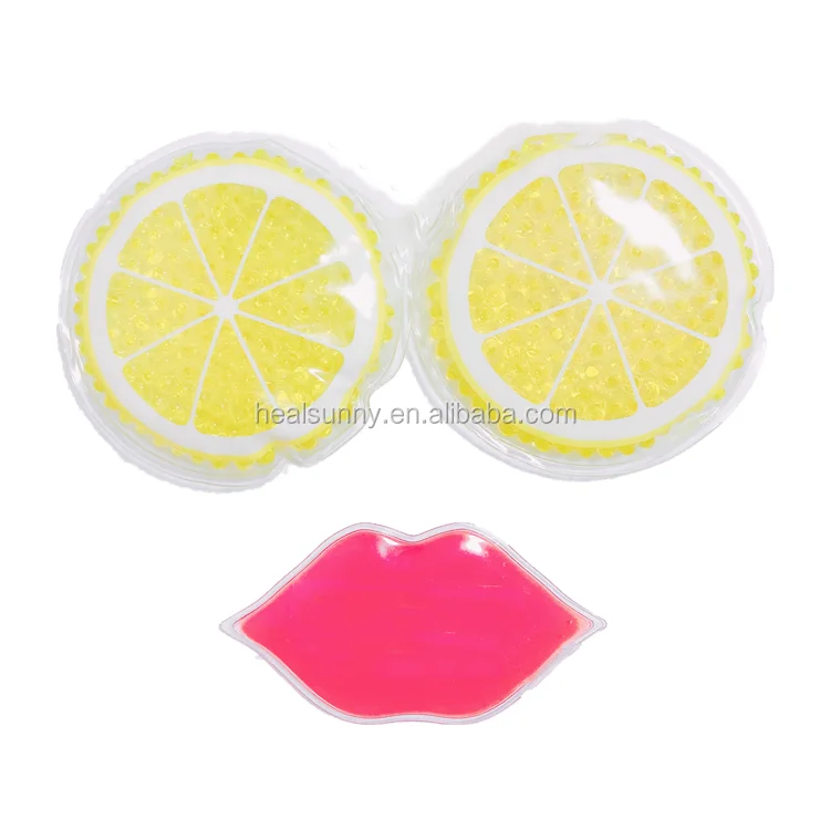 Reusable Freezer Gel Lip Shape Ice Pack for Headache Migraine Relief and After Surgery Treatment