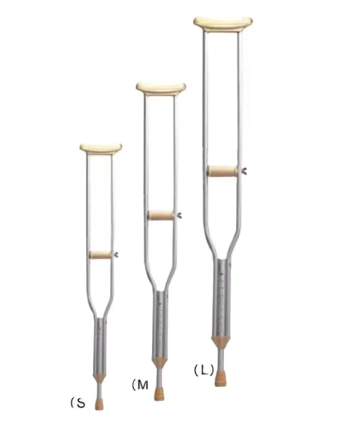 Wholesale high quality assistant for walking underarm axillary forearm walking crutches aluminum manufacture