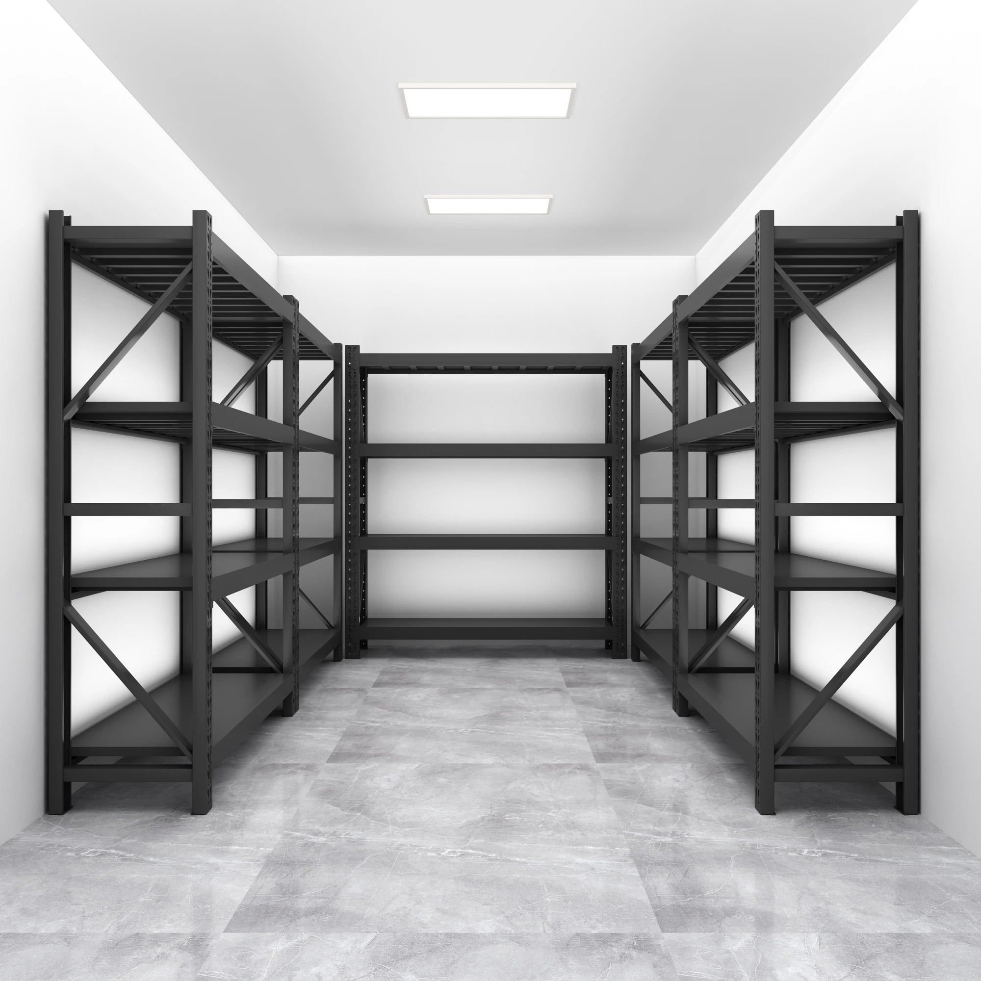 Metal 4 Shelf Rack for Commercial and Residential Storage