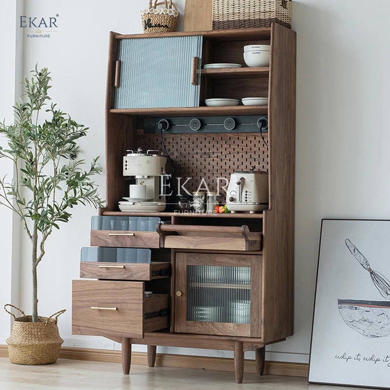 product new design modern cherry wood dining room sideboard multifunctional storage cabinet-60