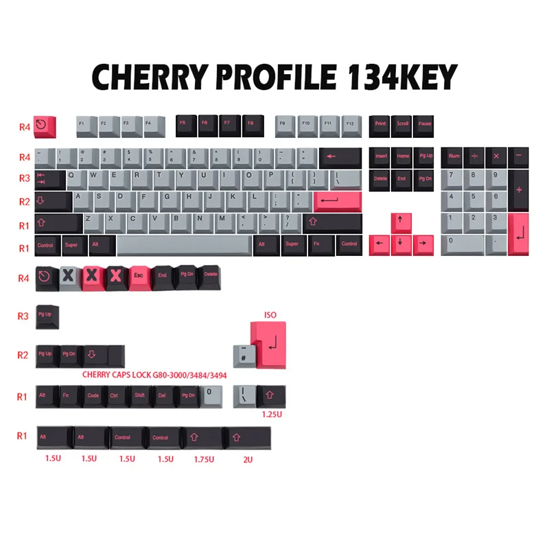 Teclas Personalizadas Cherry Profile Gmk Double Shot Abs 177 - Temu Chile