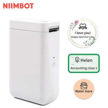 NiiMbot barcode portable mini sticker printer label maker wireless smart thermal label printer D101